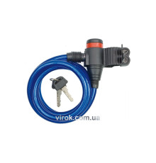 Замок велосипедний VOREL : L= 8 мм Х 1200 мм [10/60]