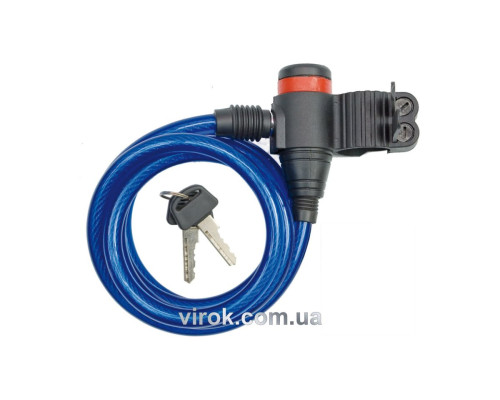 Замок велосипедний VOREL : L= 8 мм Х 1200 мм [10/60]