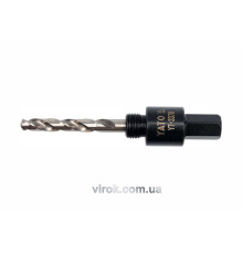 Держатель со сверлом YATO : HEX, Ø= 1/2", для кольцевых пил Ø=19-29 мм [25/100]