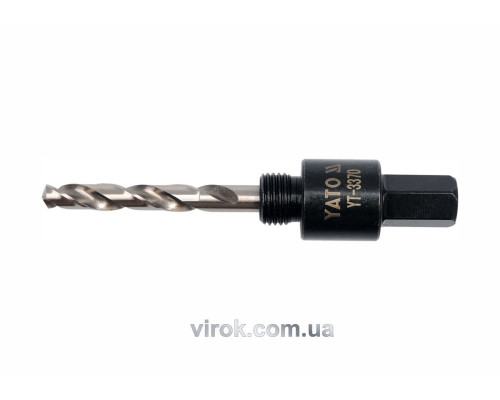 Тримач зі свердлом YATO : HEX, Ø= 1/2", для кільцевих пил Ø=19-29 мм [25/100]