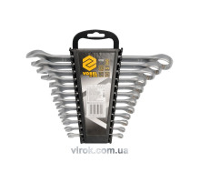 Ключі ріжково - накидні VOREL Cr-V, М 6-22 мм, Набір 12 шт. [2/20]