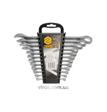 Ключі ріжково - накидні VOREL Cr-V, М 6-22 мм, Набір 12 шт. [2/20]