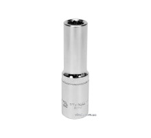 Головка торцева 12-гранна YATO : подовжена, квадрат 1/2", М= 11 мм, L= 77 мм [12/60/120]