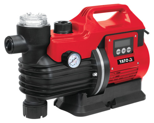 Насосна станція мережева YATO: 850 Вт, 3600 л/год, Ø= 1", глиб.- 8м, вис.- 38м [1]
