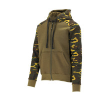 Худые с капюшоном и молнией YATO разм.XXL, 2 кармана, цвет "хаки" материал: 80%-бав, 20%-полиес