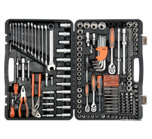 Набір головок торцевих, насадок STHOR : квадрат 1/2", 3/8", 1/4" з інструментами [225 Од.] [1]