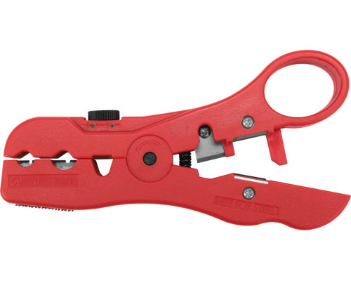 Знімач ізоляції провідників і кабелів YATO L= 125 мм типів STP, UTP, RG59, RG6, RG7, RG11 [6/48]