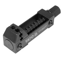 Натягувач сталевих хомутів YATO гвинтовий з квадратом 3/8 ", розвід- до 40 мм гвинт Ø= 14 мм [10/40]