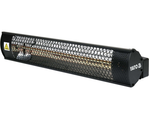 Обігрівач інфрачервоний кварцовий YATO, ел.-мереж- 230 В, 2000 Вт, діапазон- 12-18м² [6]
