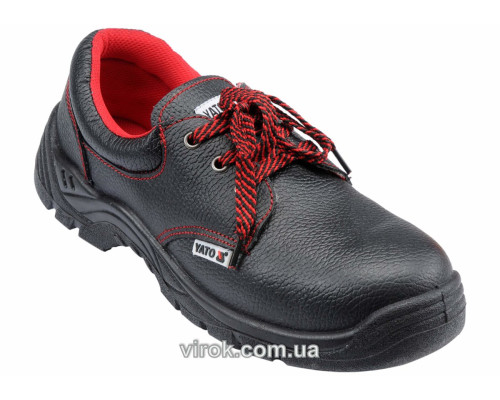 Туфлі робочі шкіряні з поліуретановою підошвою YATO "PUNO", розм. 44 [10/90]