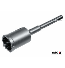 Свердло коронка по бетону YATO : Ø82 x 280 мм з направляючою, хвостовик- SDS+, монолітне(DW)