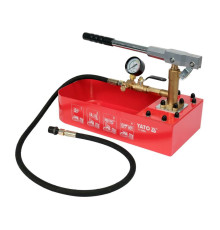 Компресор ручний для контролю щільн систем YATO тиск- 5 MPa, спол.- G1/2, ємність- 7л, шланг- 140см