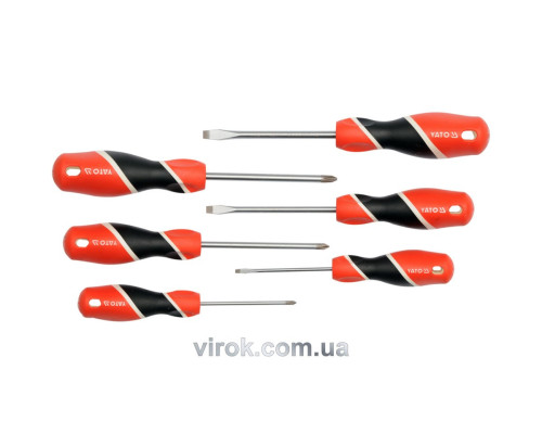 Набір викруток YATO : "SL", "Philips" PH. Набір 6 шт. [6/24]