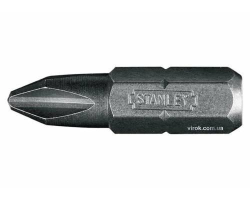 Насадка отверточная STANLEY: "Philips" PH2 x 25 мм, HEX 1/4. 100 (Шт/Уп.)