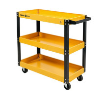 Візок для майстернь VOREL, 3 полки, на 4-х колесах, 77,5 х 76 х 35,5 см, макс. навантаж- 120 кг [1]