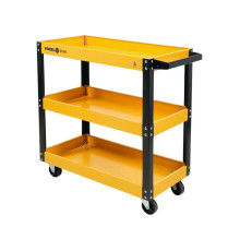 Візок для майстернь VOREL, 3 полки, на 4-х колесах, 77,5 х 76 х 35,5 см, макс. навантаж- 120 кг [1]