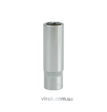 Головка торцева 6-гранна YATO : подовжена, квадрат 3/8", М= 14 мм, L= 63 мм [24/48/96]