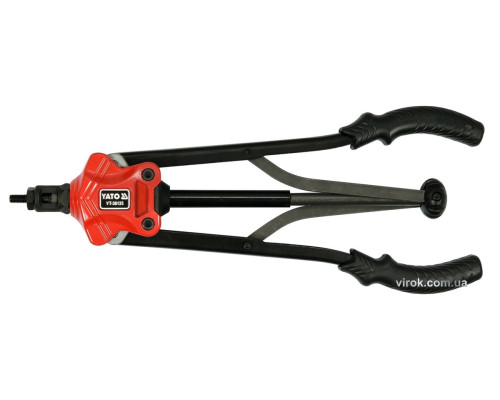 Заклепочник дворучний YATO для нітогайок М3; М4; М5; М6; М8; М10; М12; l=420 мм в футлярі [5]