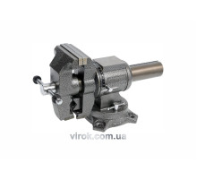 Лещата слюсарні обертові з наковальнею YATO  вертик./гориз. площ, b= 100 мм, m= 10 кг [1/48]