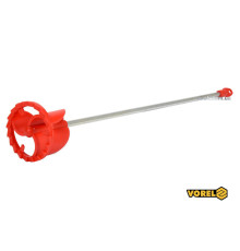 Міксер для фарб пластиковий оцинкований VOREL : Ø80 х 500 мм, HEX 8 мм [10]