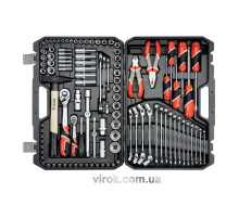 Набор торцевых головок YATO : квадрат 1/2", 1/4" с инструментами, насадками. 109 шт. [2]