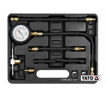 Компресометр вприску палива у двигунах YATO: 0-0.7 МПа, зі спорядженням, 9 шт + кейс [10]
