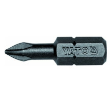 Насадка викруткова YATO : Phillips ACR PH1 x 25 мм. HEX 1/4" 50 (Шт/ Уп.)(DW)