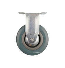 Колесо до візка Ø= 50 мм, b= 16 мм VOREL; сіра гума, зі штивною опорою; h=72мм, навантаж.-20кг [140]