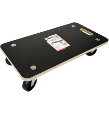 Візок-платформа YATO 575х 300х 18 мм на 4 колесах Ø= 75 мм, навантаж.- 200 кг, h= 110 мм [6]