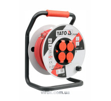 Подовжувач мережевий YATO на котушці : L= 30 м. 3-жильний S=2,5 мм² [1/30]