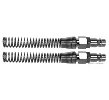 Быстросоединительные наконечники YATO с пружиной к шлангу Ø=6х10 мм, 2 шт. [6/60]