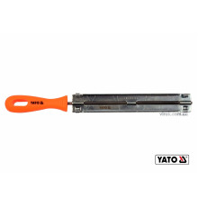 Направляюча з напильником для гостріння ланок ланцюгів YATO : Ø=4.8 мм, l=250 мм [4/100]