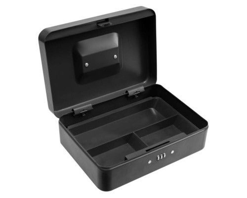 Скринька для грошей з цифровим замком VOREL чорна, 250х 180х 90 мм [10]