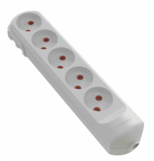 Колодка мережева VIROK: з 5 гніздами без заземлення