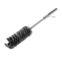 Щетка проволочная из нержавеющей стали, YATO, цилиндрическая Ø= 26х 65 мм, держатель- Ø= 8мм, L= 200 мм [10/80]
