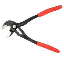 Кліщі переставні по трубах з блокув. кнопкою YATO: L= 175 мм, розвід губ- 30 мм  Cr-V [6/72]