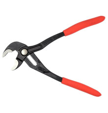 Кліщі переставні по трубах з блокув. кнопкою YATO: L= 175 мм, розвід губ- 30 мм  Cr-V [6/72]