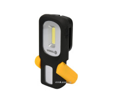 Ліхтар COB LED акумуляторний VOREL : діодний (3Вт) 100Lm, Li-Ion 3.7 В, 800 A/Год, 5 режимів [12/48]