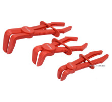 Затискачі для шлангів і патрубків YATO з фіксаторами, діаметрами до 13/17/32 мм, набір, 3 шт. [5/15]