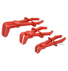 Затискачі для шлангів і патрубків YATO з фіксаторами, діаметрами до 13/17/32 мм, набір, 3 шт. [5/15]