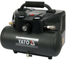 Компресор акумуляторний YATO 36 В (2х18В), 800 Вт,тиск ≤ 8 Bar, под.повітря-98 л/хв, ресивер-6 л(DW)