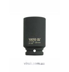 Головка торцева ударна 6-гранна YATO : подовжена, квадрат 3/4", М= 36 мм, L= 90 мм [6/24]