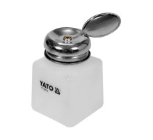 Флакончик с дозатором и насосом YATO для растворов, V=100 мл из ESD аморфного полимера [20]