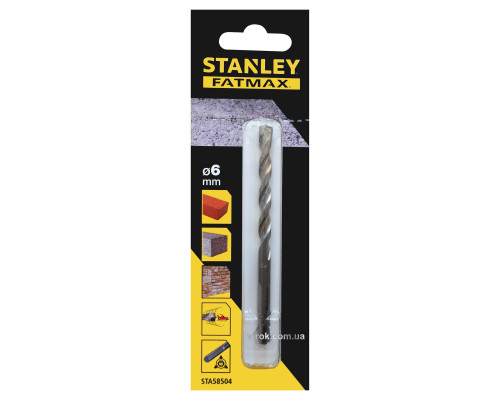 Свердло по цеглі STANLEY FATMAX : Ø= 6 x 100 /60 мм