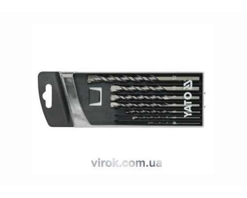 Свердла по цеглі YATO : Ø= 4-12 мм. 7 шт. [10/80]