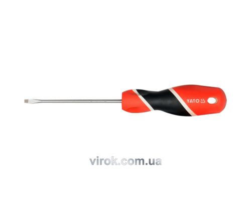 Викрутка плоска YATO : шліц SL4 х 150 мм [12/96/384]