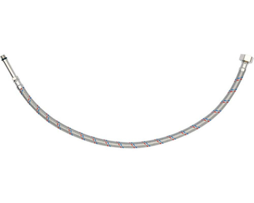 Шланг водопровідний з опліткою з нерж сталі FALA l= 600мм Ø= 8/12, з'єдн F-1/2" х M-M10x1- 50мм 1МПа