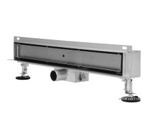 Трап стеновой сливной из нержавеющей стали "BRICK" FALA; 40х 4х 5 см [5]