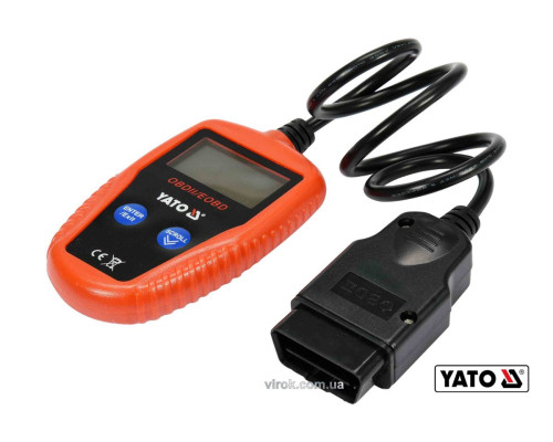Тестер діагностичний OBD2 автомобіля YATO з LCD-дисплеєм [10]