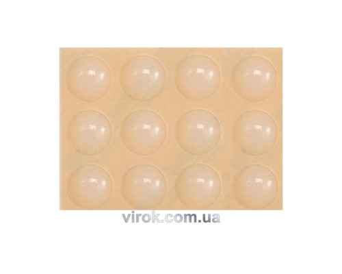 Прокладка силіконова самоклеюча під меблі VOREL, 13мм, набір 12шт [32/576]